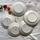 Set of 6 mismatched old earthenware flat plates Céranor Moulin des loups Digoin ACC-7187