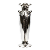 Ombelle vase in silver-plated metal — Art Nouveau Gallia, Christofle, 1904