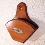 Varnished wood coffee filter holder