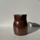 Brown ceramic pitcher H: 20 cm