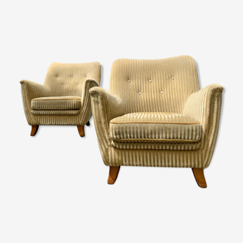 Pair of armchairs 1940s