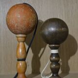 Set of 2 wooden cup and ball cups