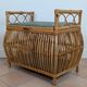 1960s rattan storage bench