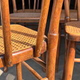 6 chairs bistro old cannage