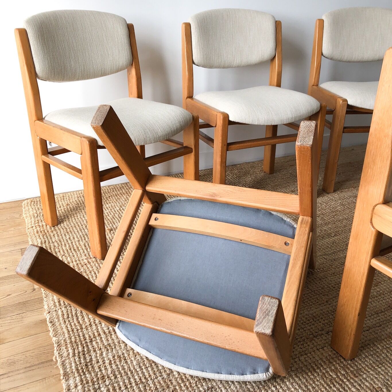 Restored Regain house elm chairs