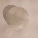 Round alabaster jewelry box