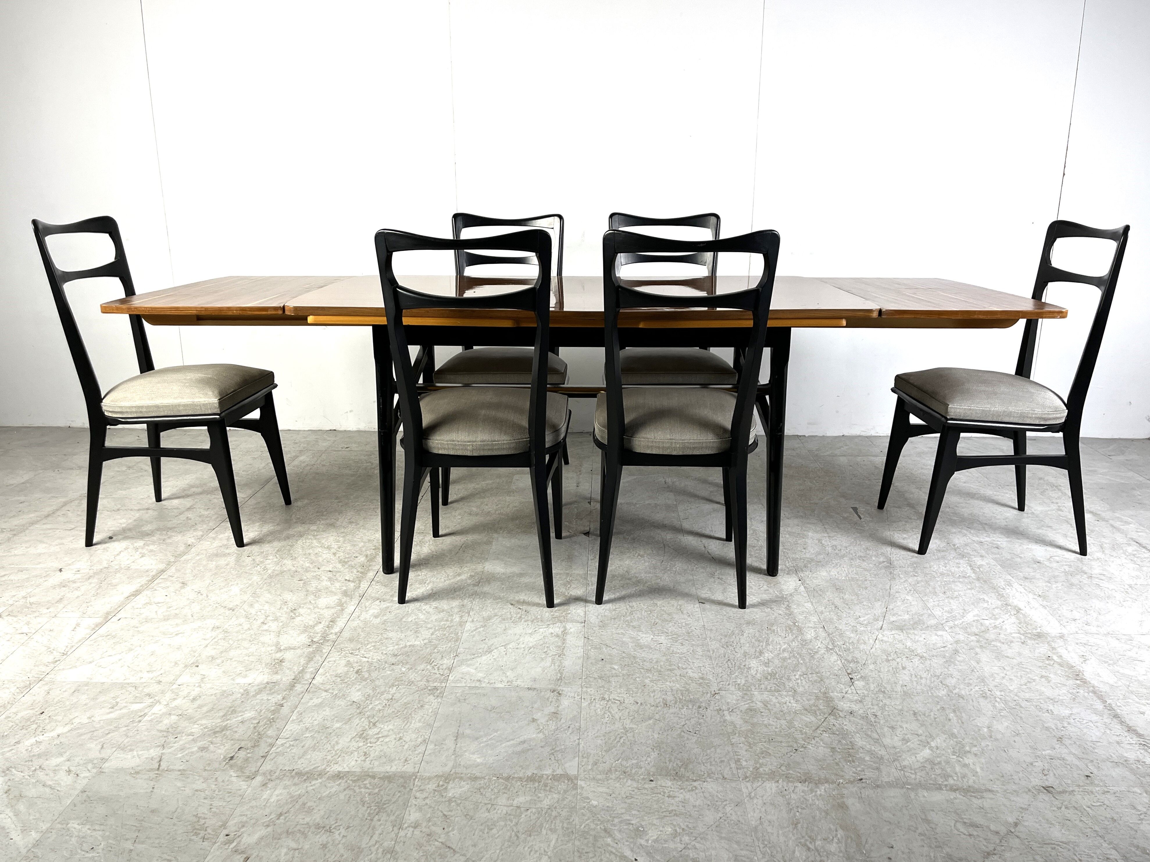 Ensemble de salle à manger italien vintage, 1950