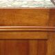 Art Deco sideboard in walnut with a marble top