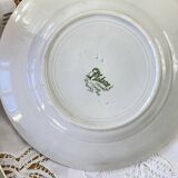 Set of 6 Saint Amand et Hamage ironstone dinner plates, Platane pattern