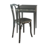 Pupitre et sa chaise gris