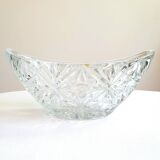 Large Bohemian crystal bowl, 1960s