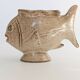 Vintage fish-shaped pot, French ceramic, 1960s