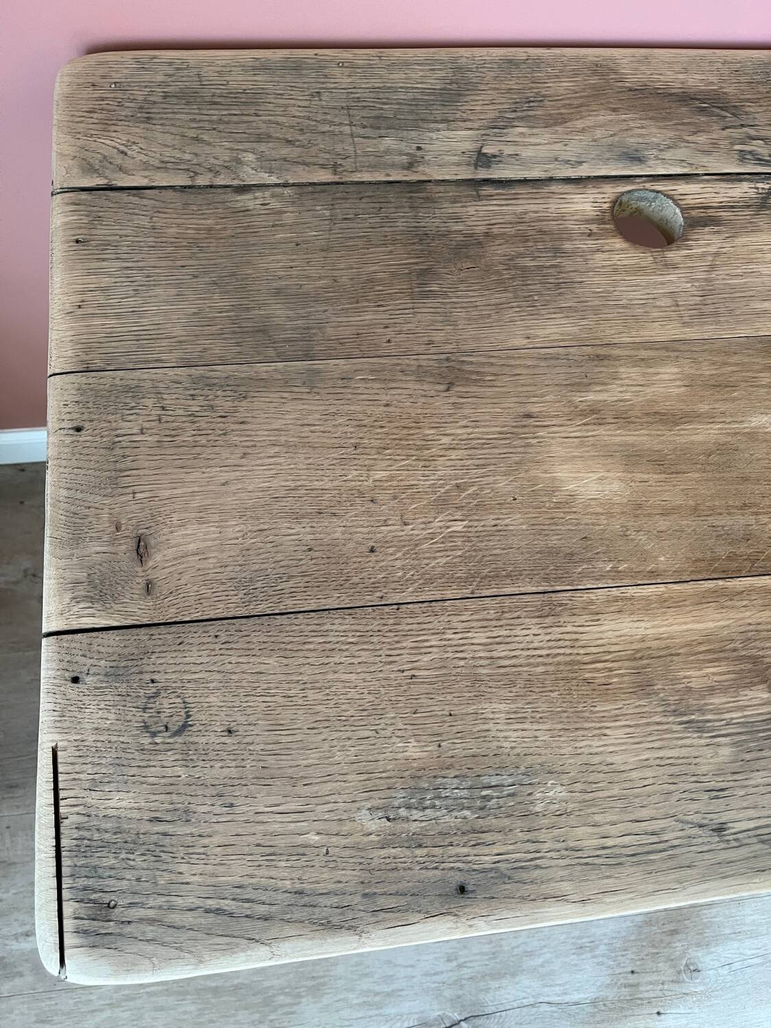 Small workbench made of solid oak