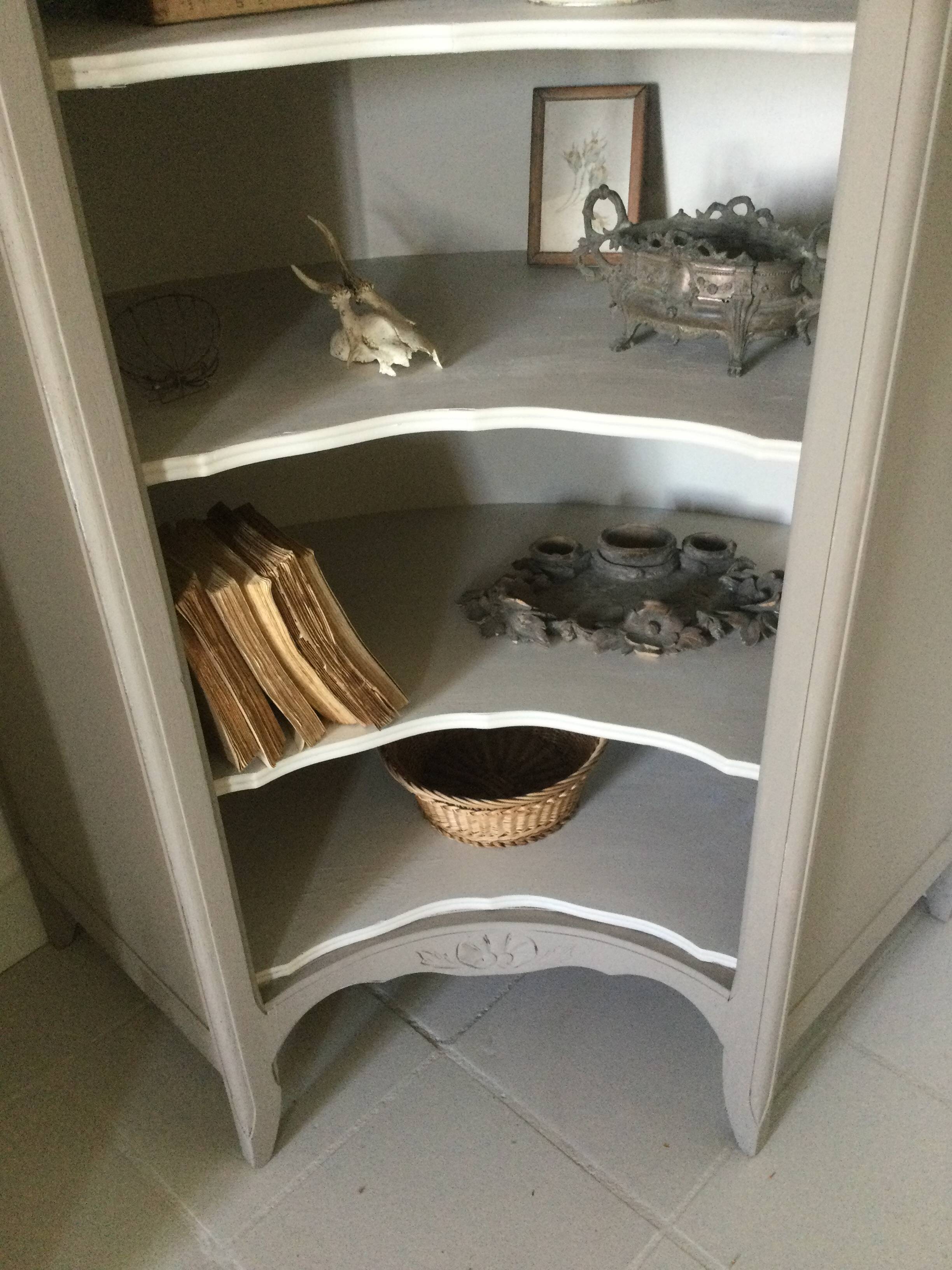 Antique library corner unit