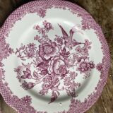 Set of 4 floral pattern dessert plates