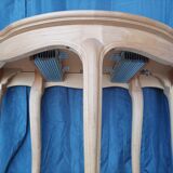 Half-moon beech console