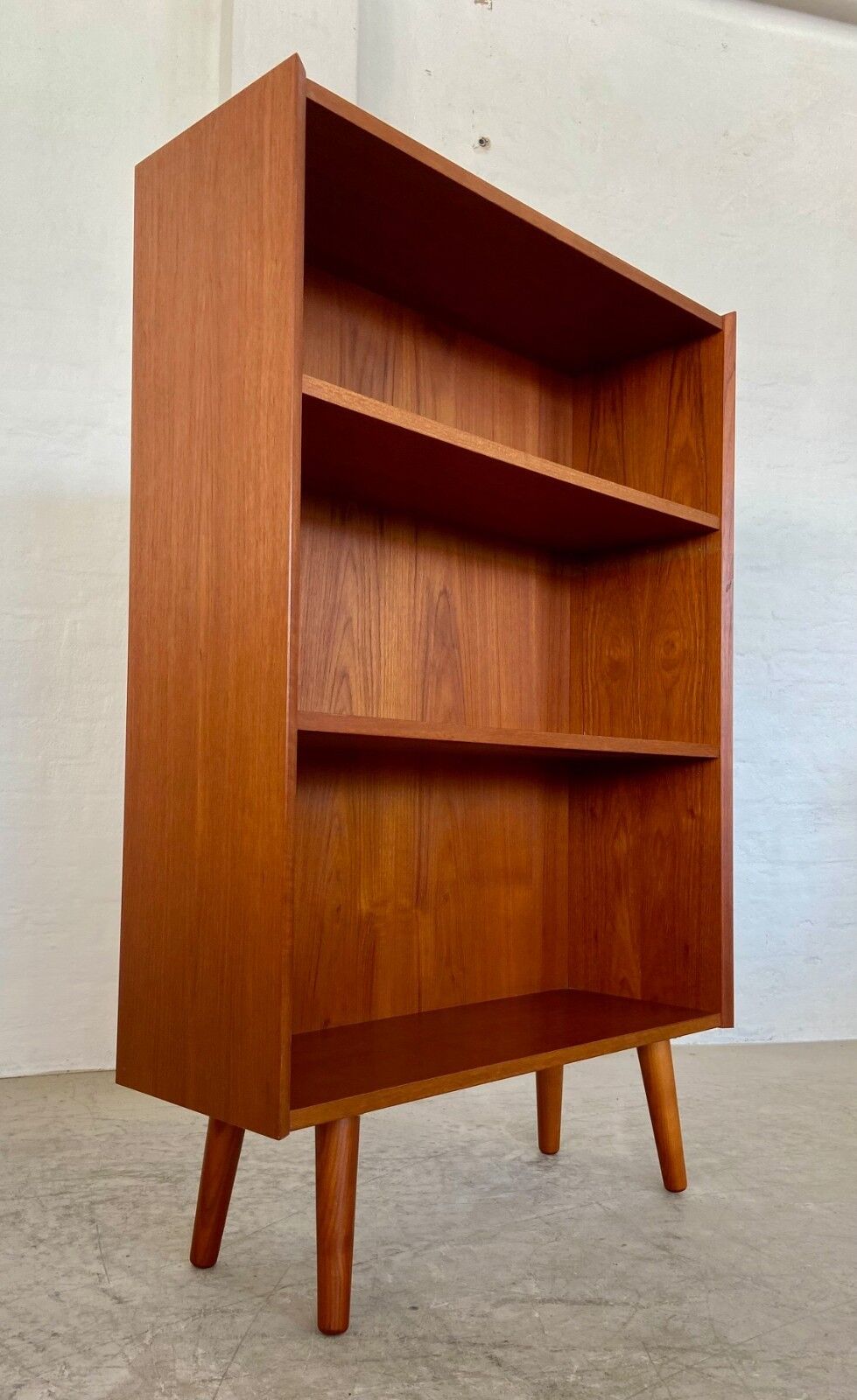 Danish retro vintage bookcase by Ølholm Møbelfabrik in teak 1960s