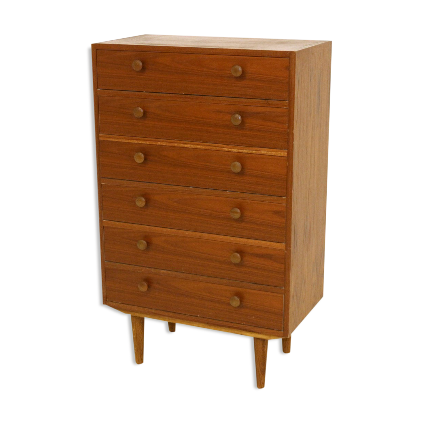 "Tallboy" chest of drawers in walnut, Sweden, 1960