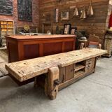Huge workbench at the beginning of the 20th century transformed into a TV unit