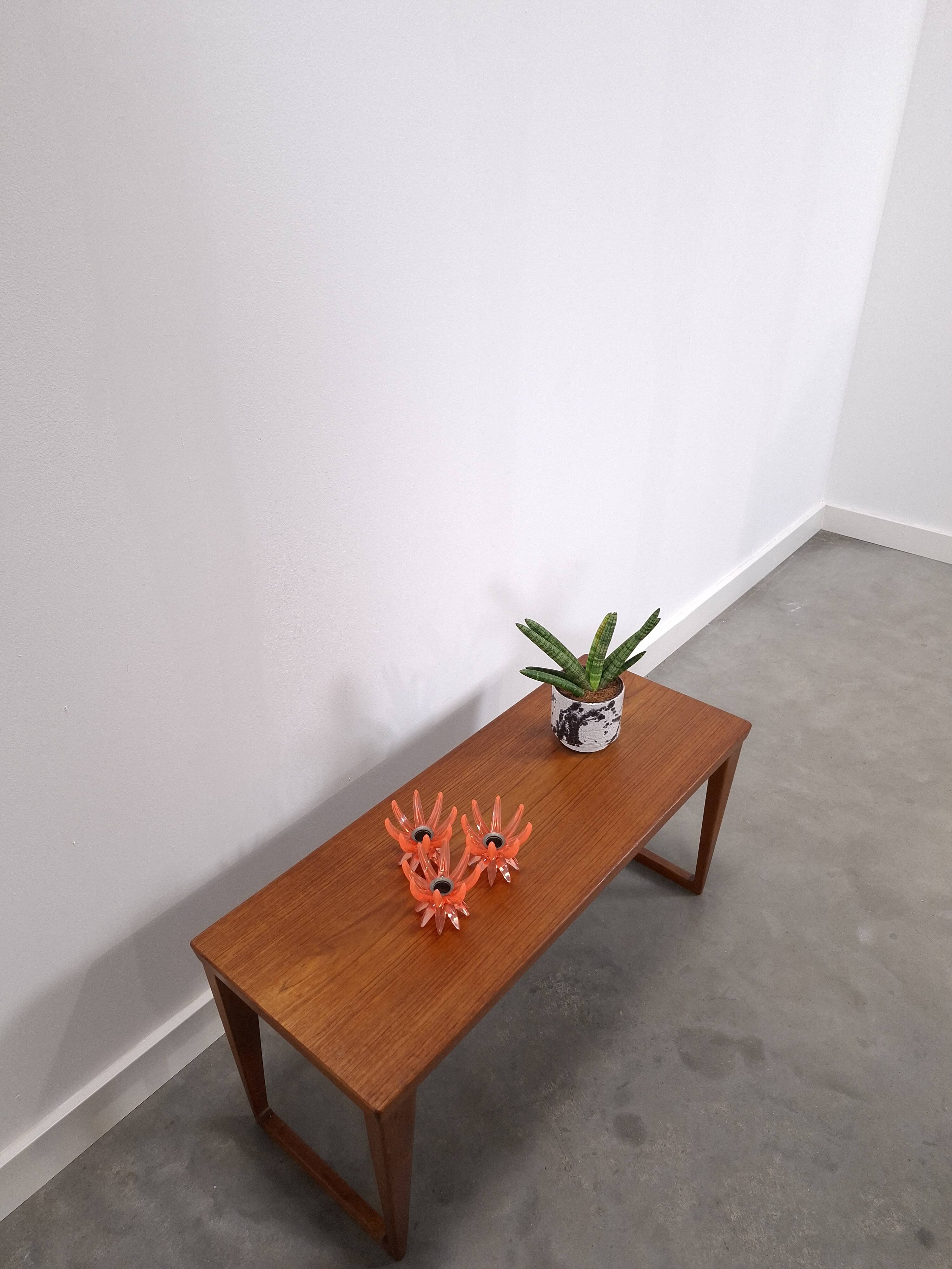 Vintage teak table Kai Kristiansen, Danish design coffee table, model 35