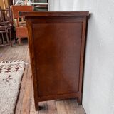 Vintage structured wood chest of drawers