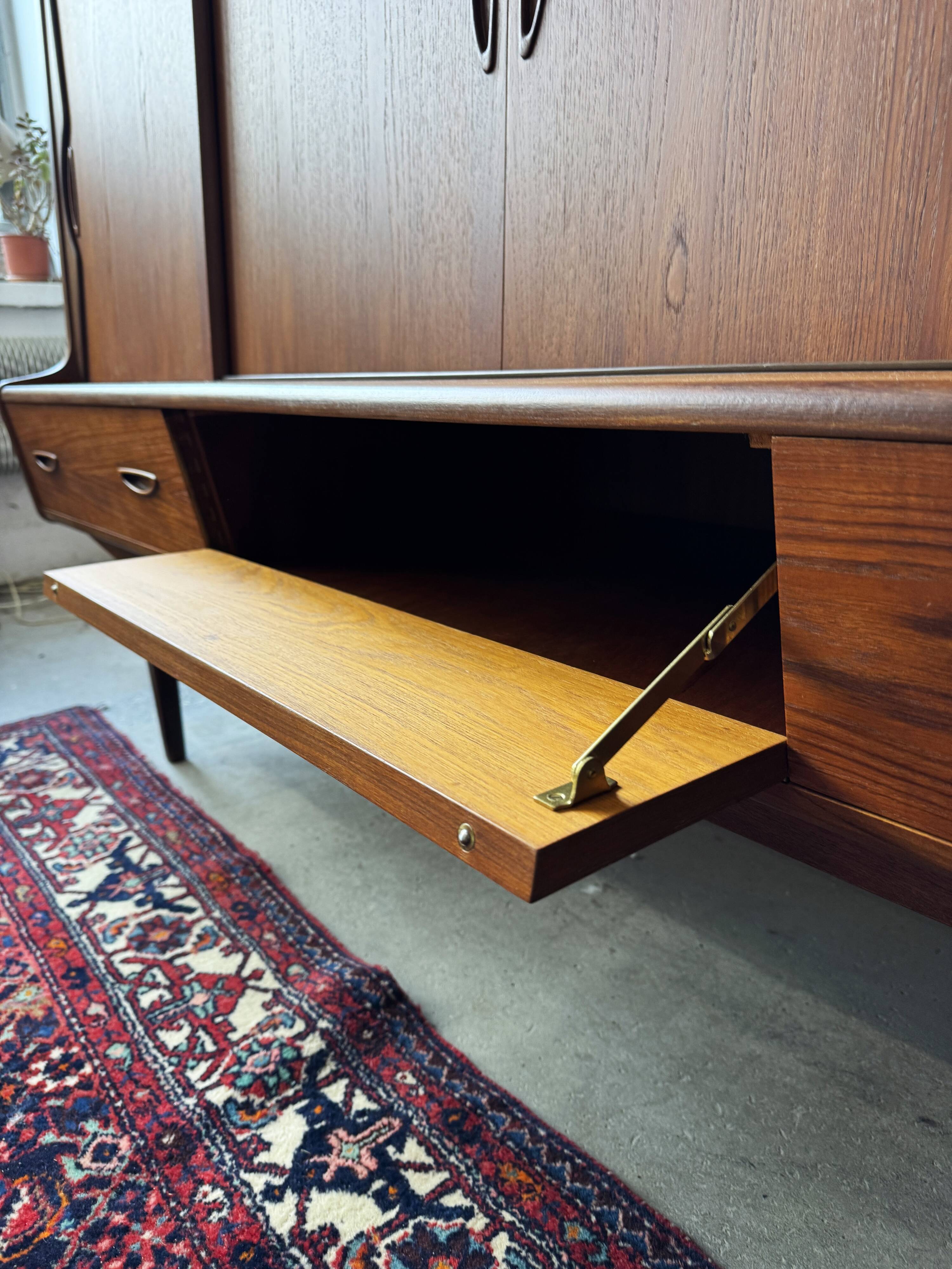 Teak Sideboard, Denmark 1960s/1970s, Mid-C Modern, Vintage