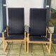 Paire de fauteuils Artza Noirs par Simo Heikkila