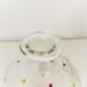 Crystal decanter with colored enamel dots