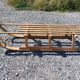 Old large sled in solid beech - 111 cm