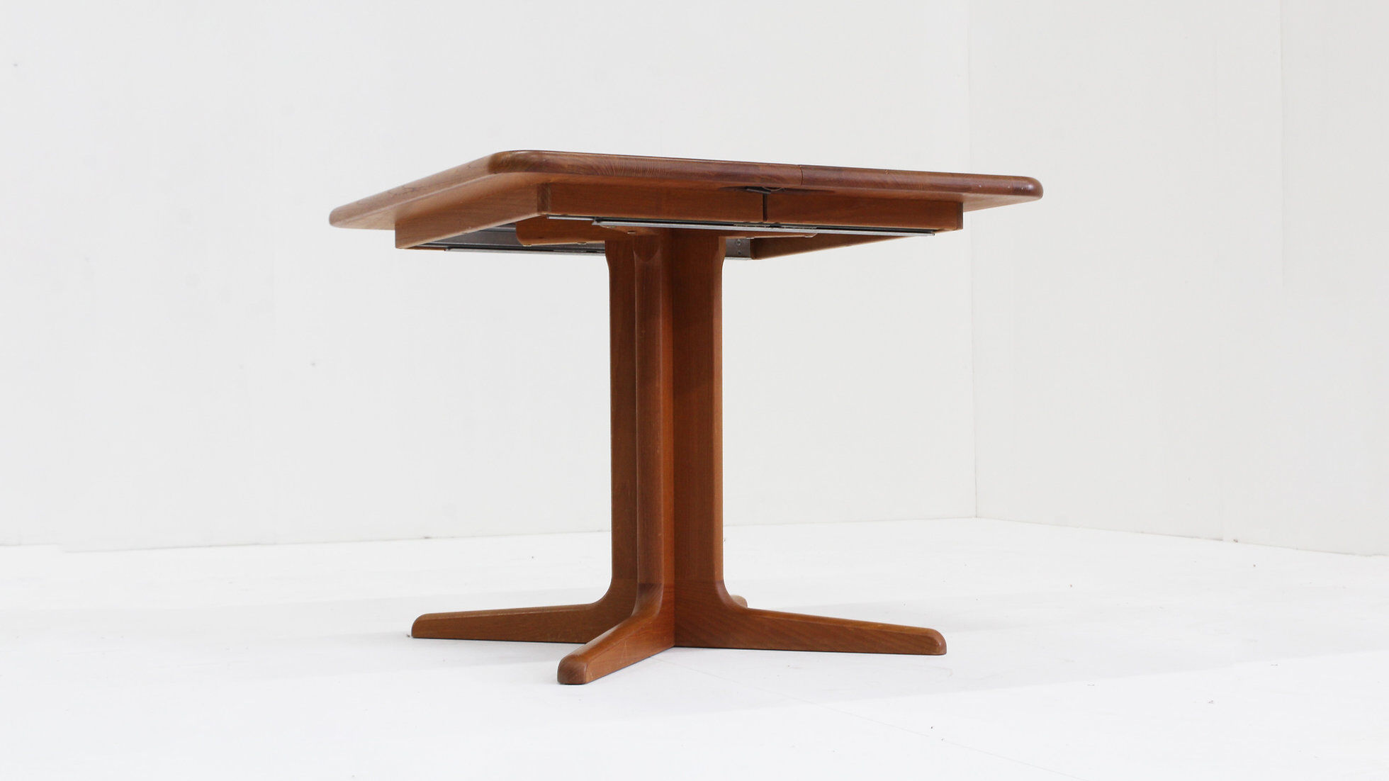 Vintage Danish extendable dining table teak 1960s