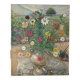 The cross bouquet, oil on canvas signed Maurice Bouillot 1947.