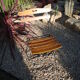 4 folding vintage terrace chairs