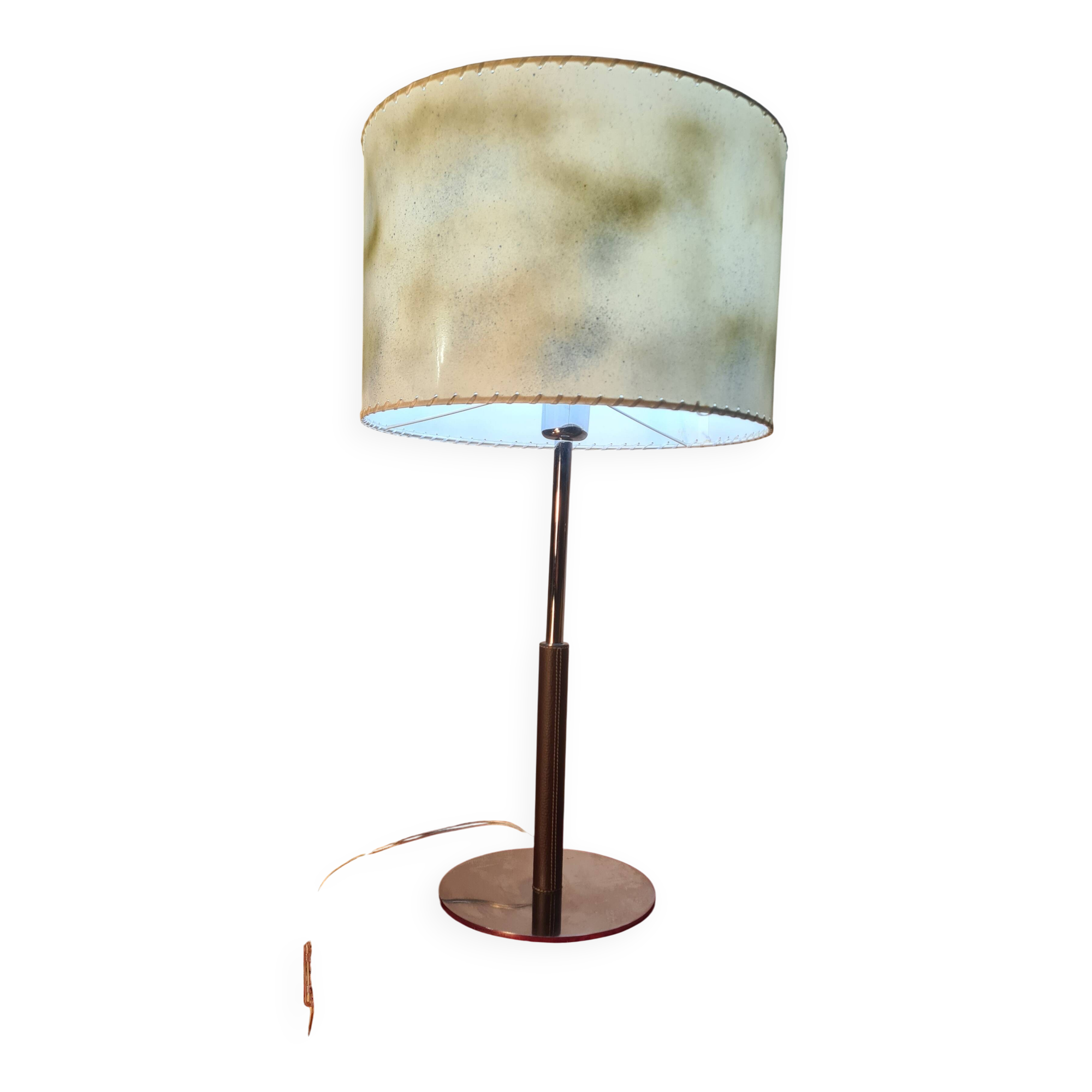 leather-covered lamp 1975 to 85