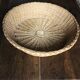 Panier corbeille ronde vintage en osier