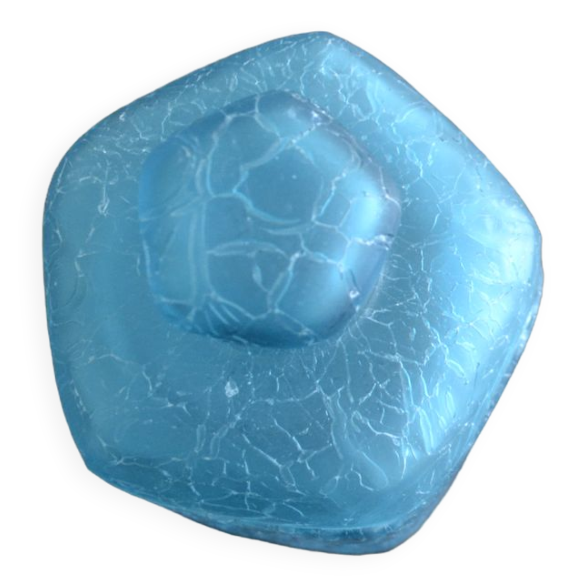 Bocal  à couvercle bleu turquoise