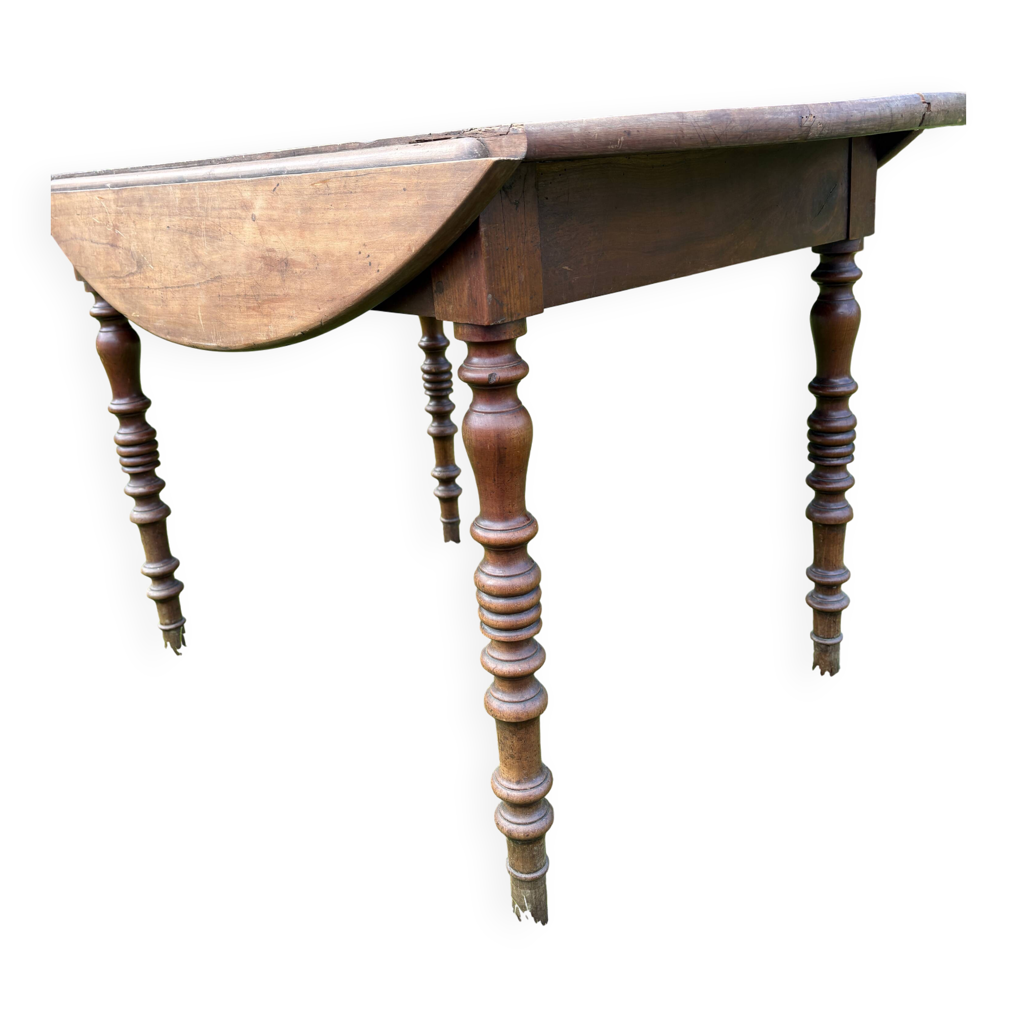 Oak drop-leaf table