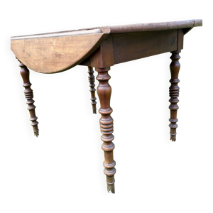 Table en chêne à rabats