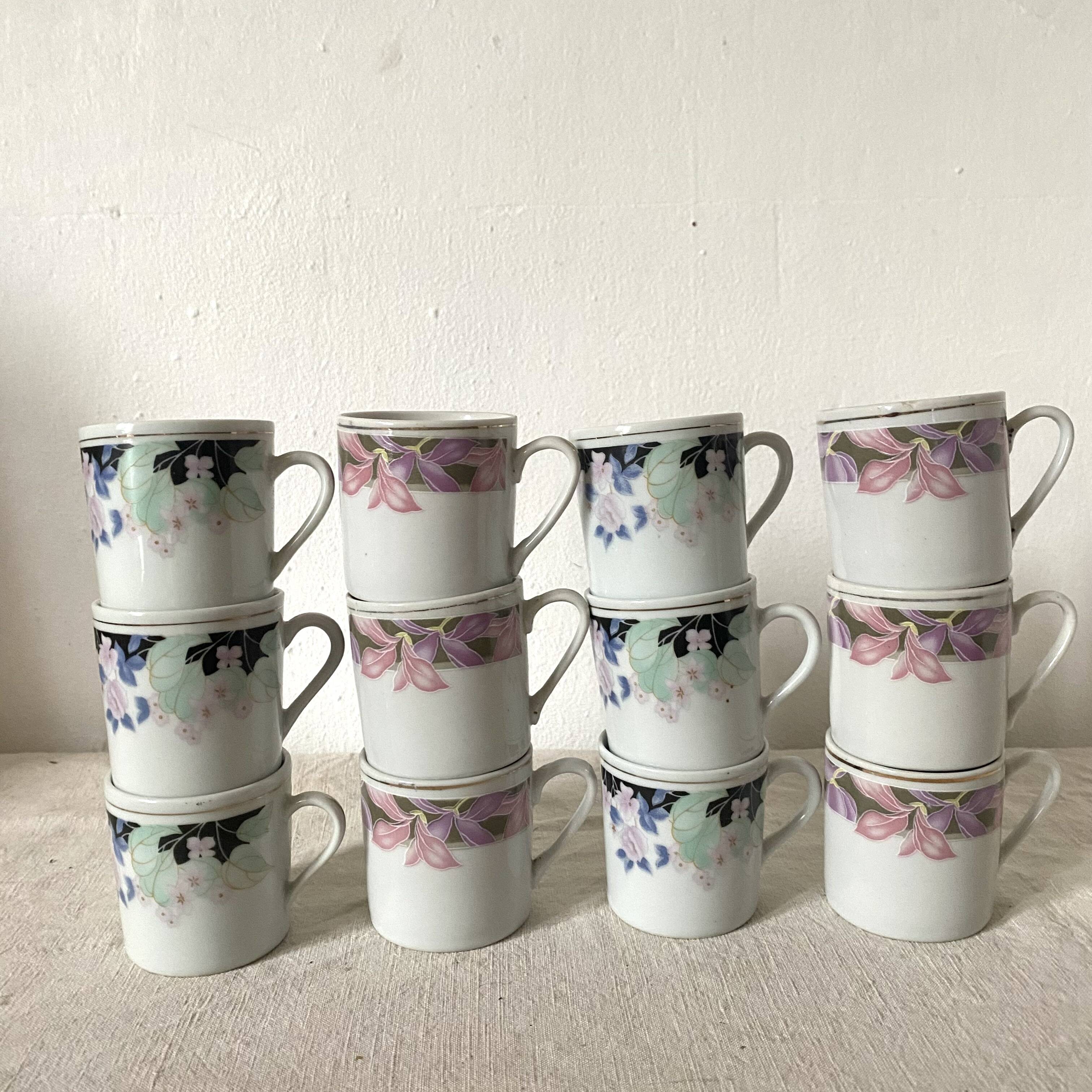 80s Mismatched Coffee Mugs