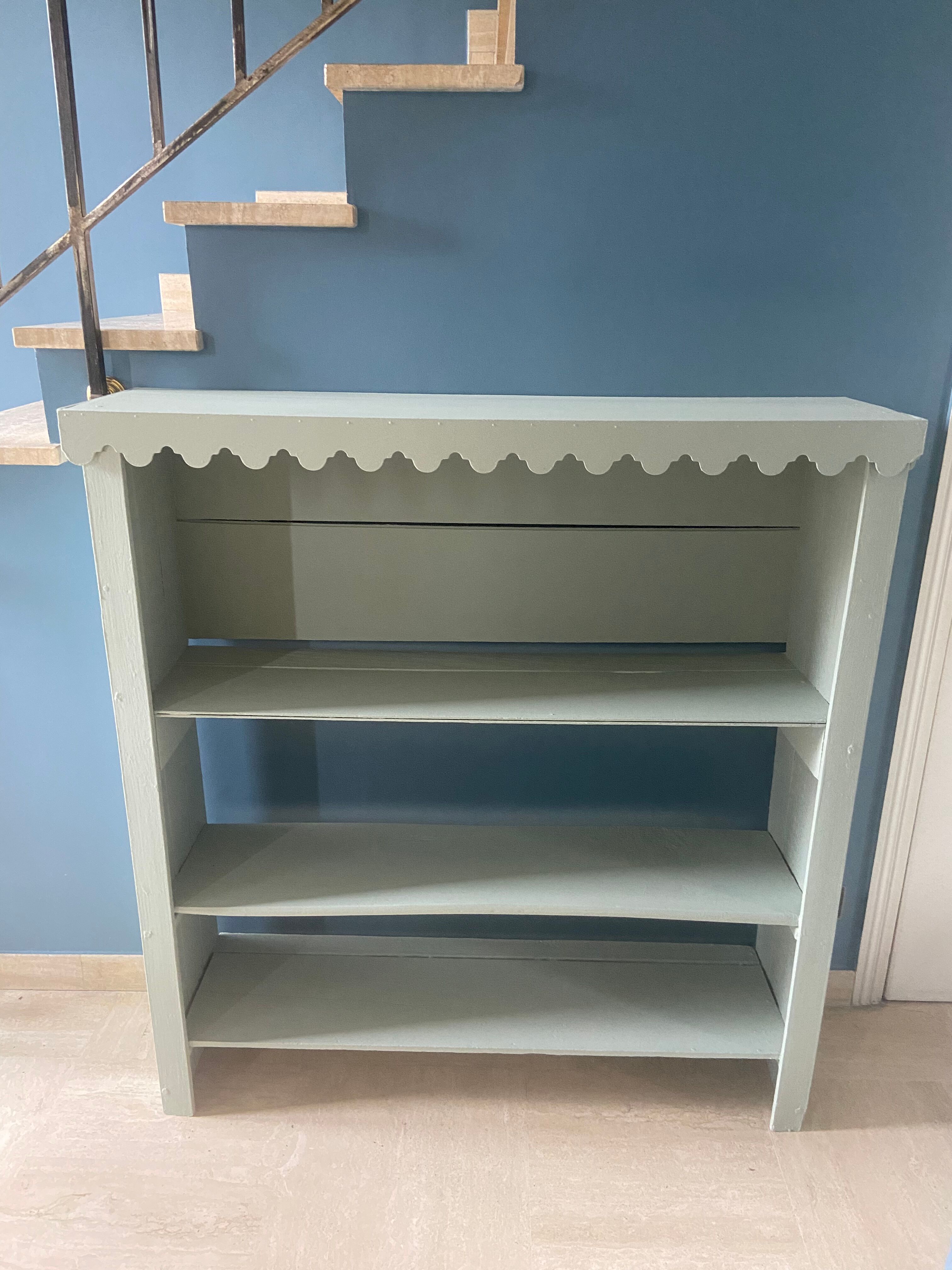 Shelf gray green vintage