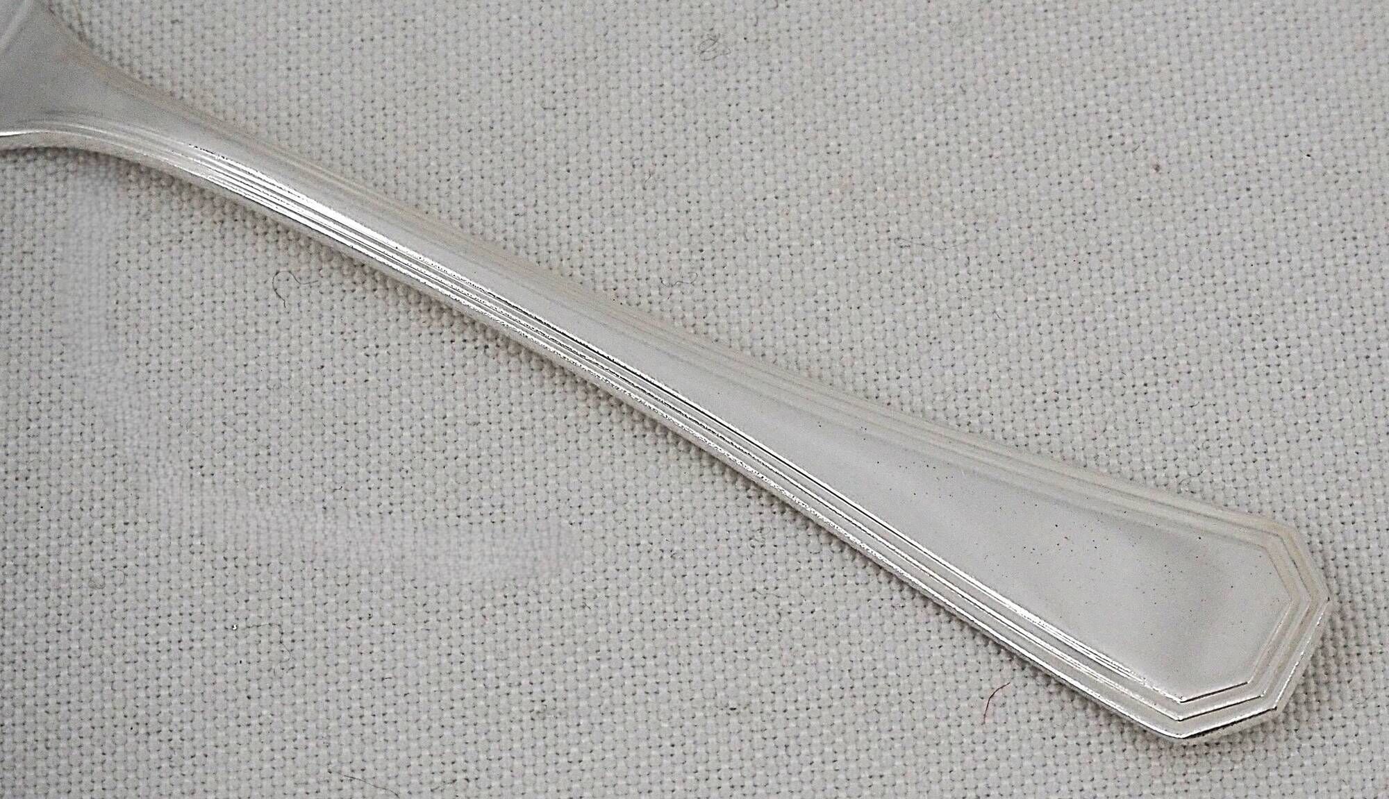 Christofle America, Art Deco 12 fish cutlery, 24 pieces silver-plated metal.