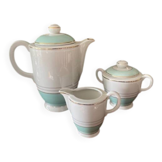 coffee pot, sugar bowl and milk jug KG Luneville Regency model