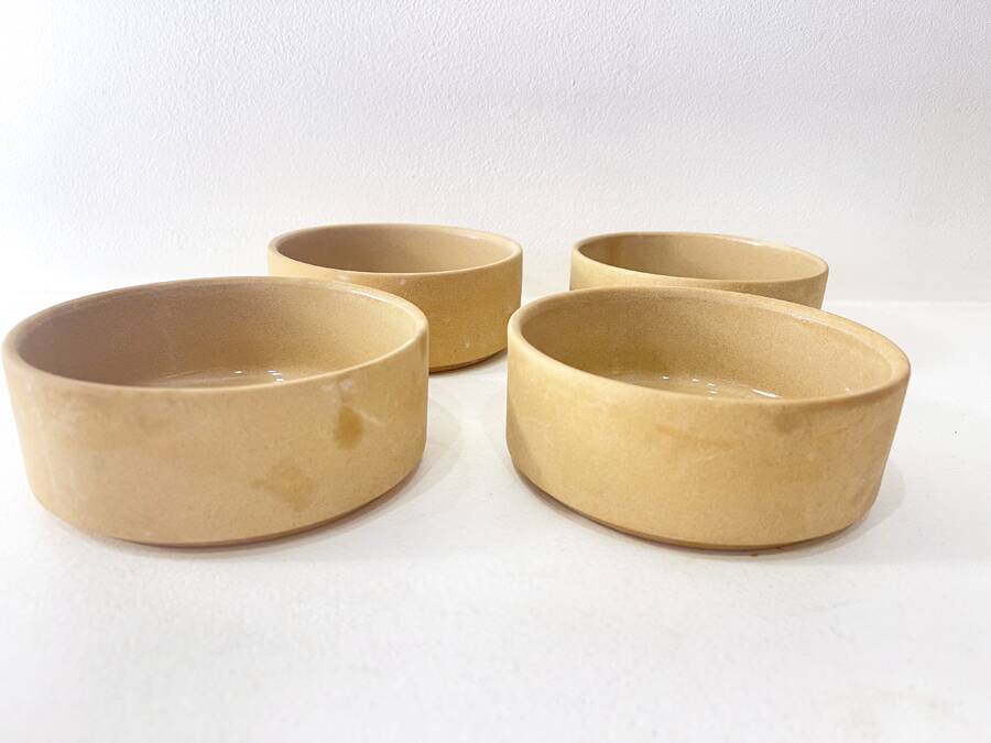 Stoneware ramekins from Gien for Le Creuset, 1970