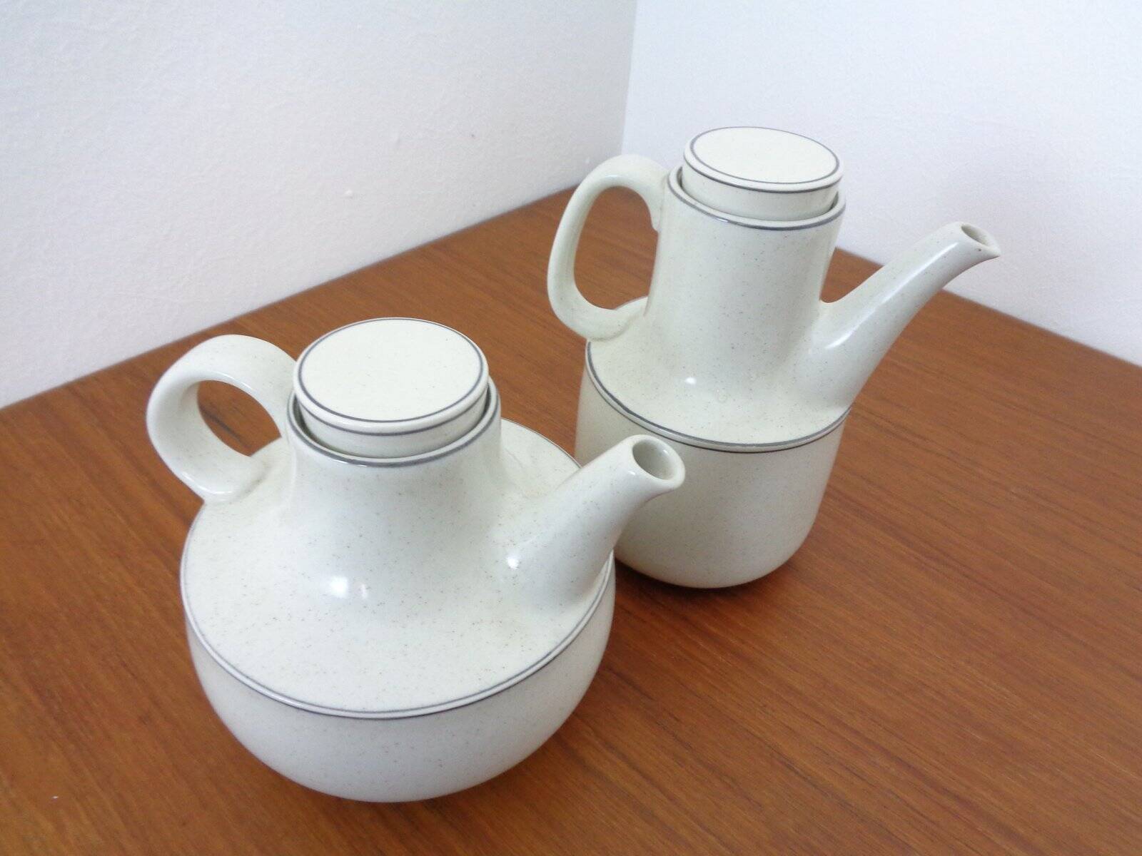 Swedish Birka Teapot & Coffeepot by Stig Lindberg for Gustavsberg, 1960s, Set of 2