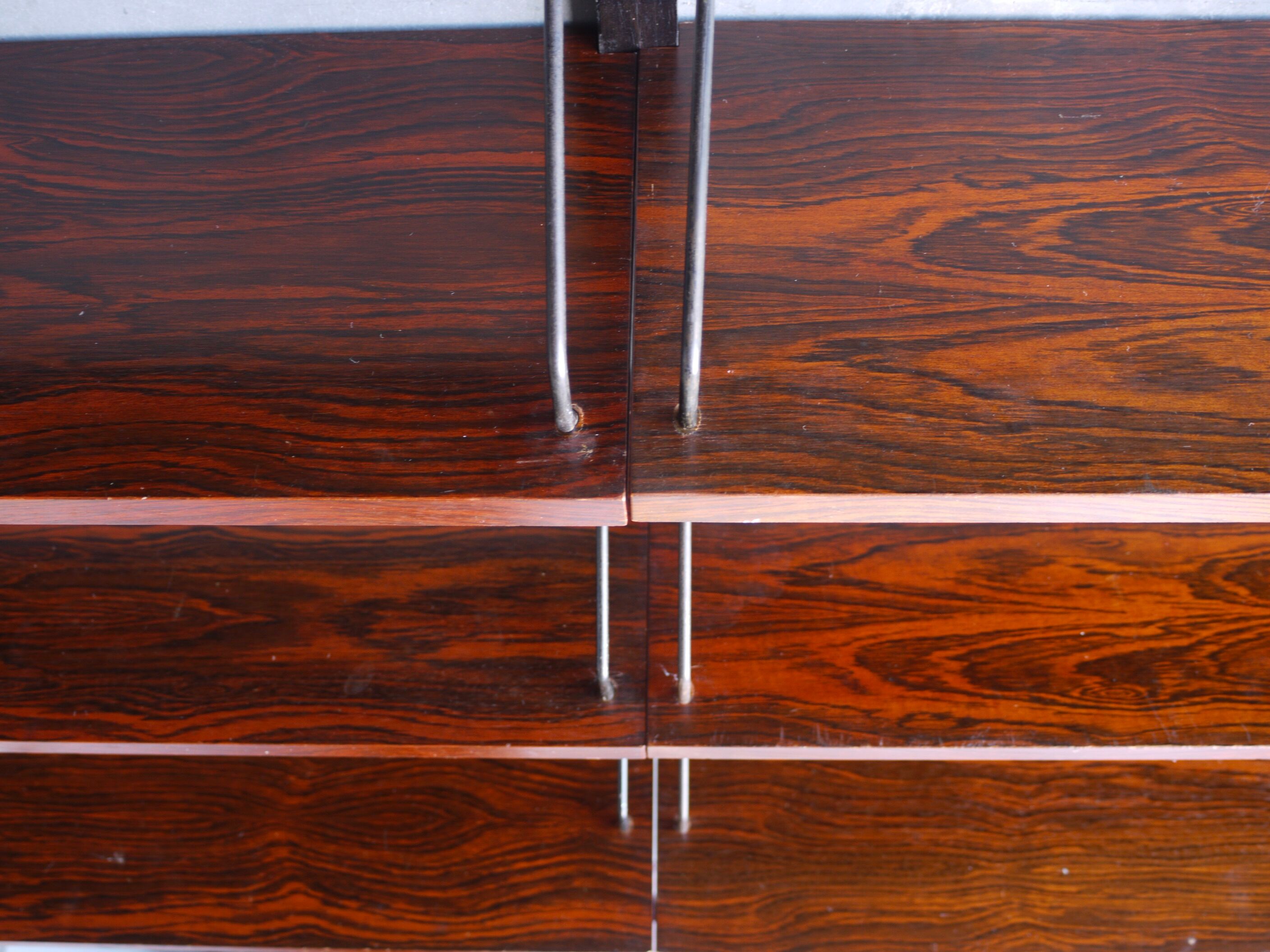Vintage Rosewood wall shelving unit shelves by Poul Cadovius, 1960s
