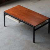 Coffee table, TU04, by Cees Braakman for Pastoe with magazine holder, Holland 1960’s