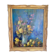 Oil on canvas by the lagnoux bouquet of still life flowers 1960