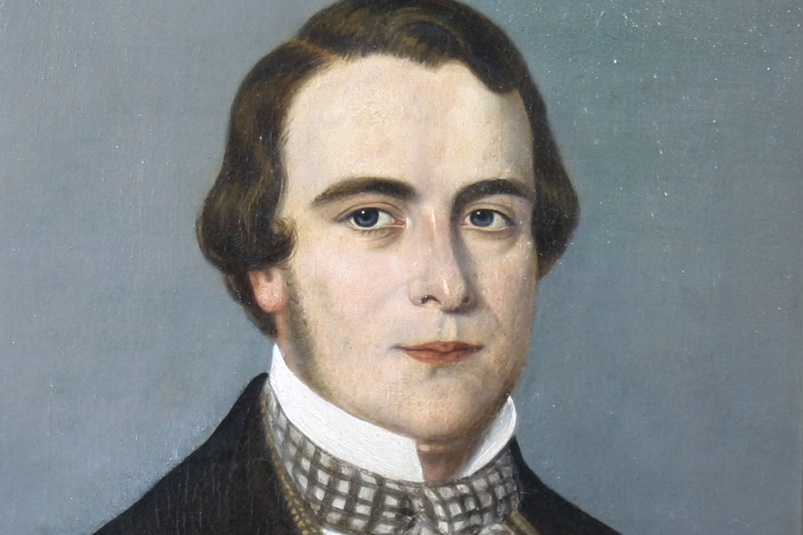 Portrait of a gentleman, 19th century, oil on canvas