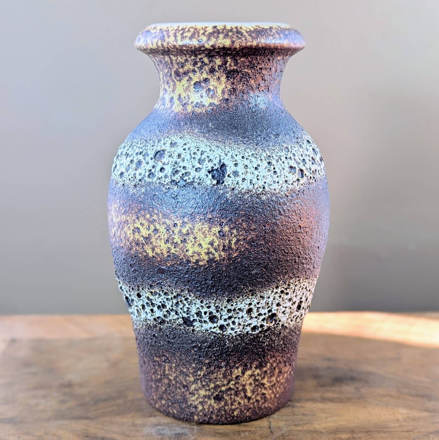 Scheurich West Germany Vase 293-27 or 298-27, Fat Lava vintage