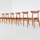 Chaises de salle à manger Hans Wegner Sawbuck CH30 Carl Hansen & Son Danemark 1952