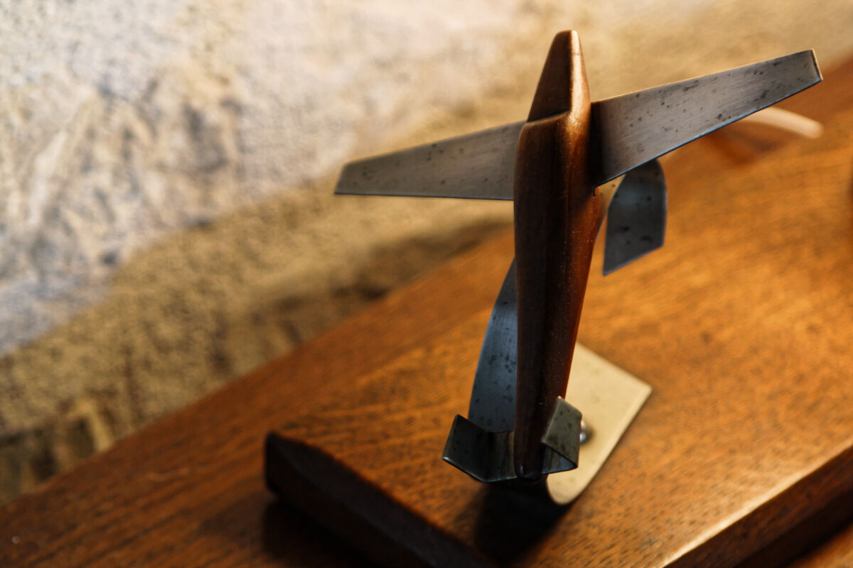 Bedside lamp, art deco airplane nightlight